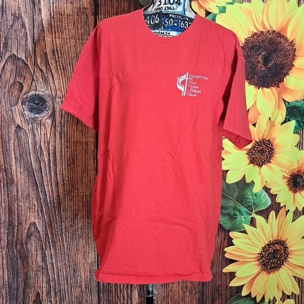 Red t-shirt Tees - Short Sleeve/Shirts, Size L for Men